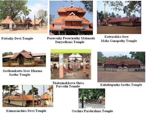 Famous temples in Kollam district