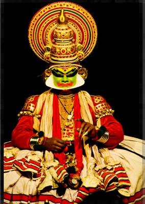 Kathakali - a popular art form of Kerala.