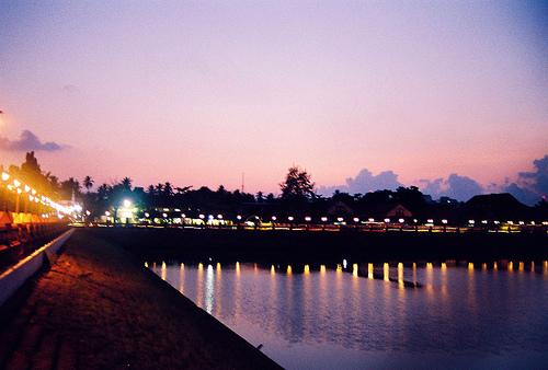 The square in the evening