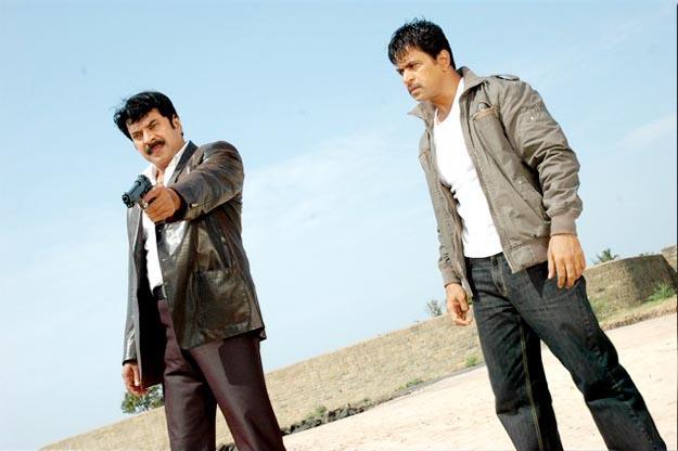 Mammooty and Arjun in Vande Mataram