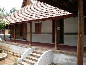 Front view of the Aranmula Palace 