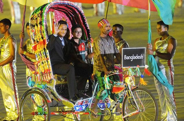 Bangladesh Captain on Rickshawride