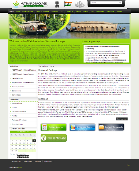 Kuttanad package website