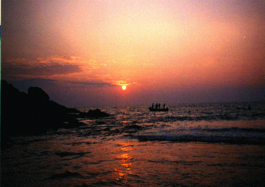 Sunset at Kovalam