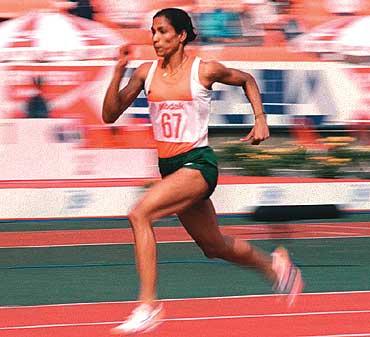 P.T Usha running